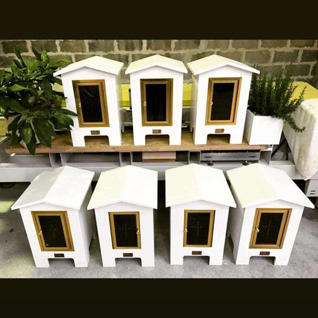 Memorial and Cemetery products showing a candle holder